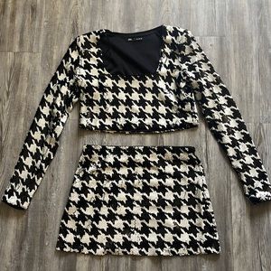 Zara Sequin set (top and bottom)